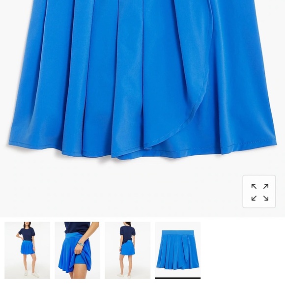 NWT! J Crew pleated athletic skirt! - Picture 3 of 10